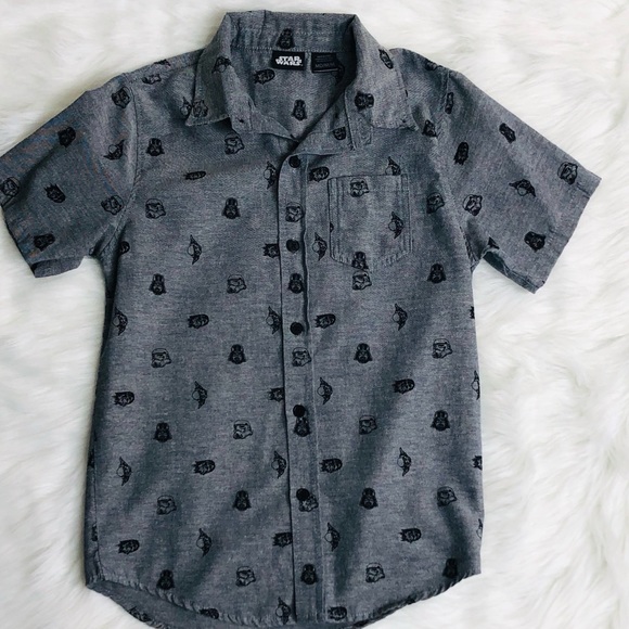 star wars button shirt